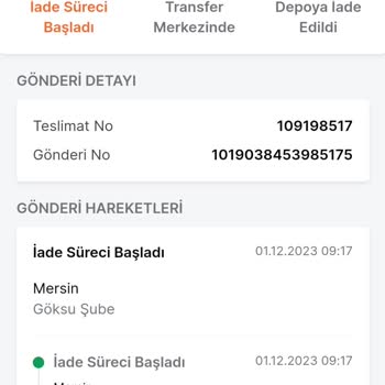 Trendyol Express Adrese Getirmedi İade Gönderdi.