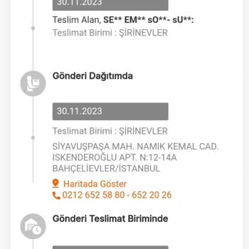 MNG Şirinevler Teslim Edilmiş Gibi Gösterilen Kargo