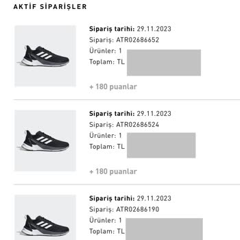 adidas Gelen Kargo İadesi