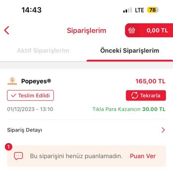Tıkla Gelsin Siparişim Gelmedi Ve İptal De Edemedim