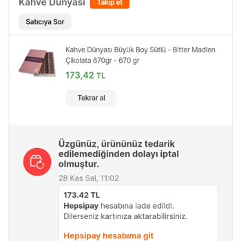 Kahve Dünyası Elinde Olan Ürünü Tedarik Edemedim Diyor!