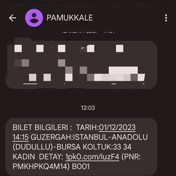 Pamukkale Turizm Pamukkale Yanlış Yönlendirme Ve Otobüs Kaçırma