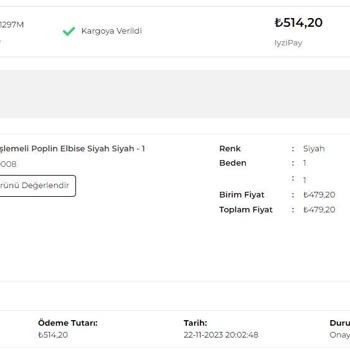 Vesna Design Vesna İnternet Siparişi Takip Sorunu