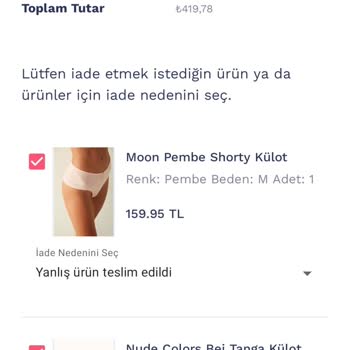 Penti Yanlış Teslim Edilen Ürüne İade Kodu Vermiyor, Mağdur Ediyor!