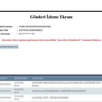 Kuryenet Kartımın İletilememesi Uzun Süre Bekletilmek