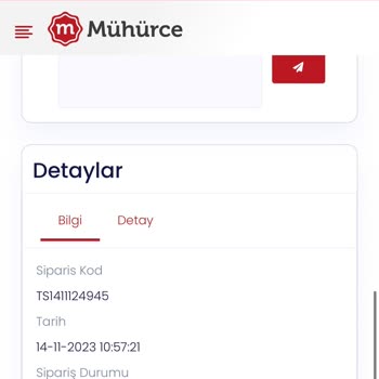 Mühürce Ulaşamayan Sipariş Ve Bilgi Alamamak