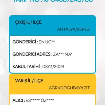 PTT Kargo Ürünüm Başka Birine Vermişler