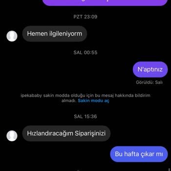 Merybabynest İpekababy Ürün Göndermiyorlar