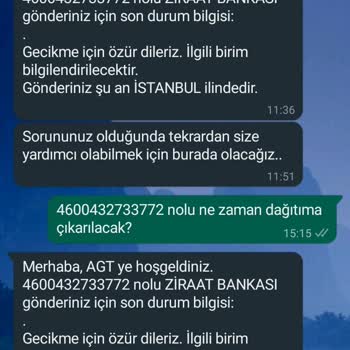 AGT Kargo Gönderimi 20 Gündür Teslim Etmiyor
