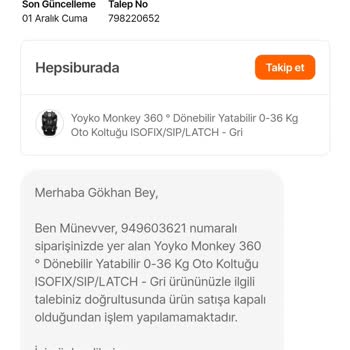 Hepsiburada Kargo Ürünüm Şahsıma İletilmedi