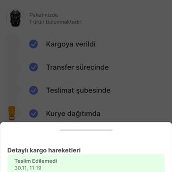 Hepsiburada Kargo Ürünüm Şahsıma İletilmedi