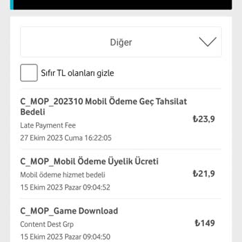 Vizyon Elektronik Anonim Şirketi Haksız Yere Faturalandırma Ücreti