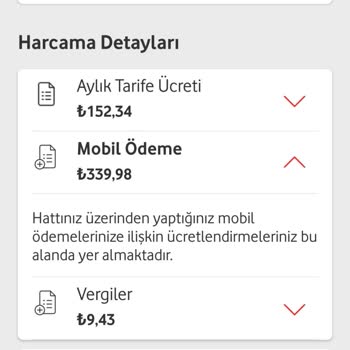 Vodafone Mobil Ödeme Hatalı İşlem Ücret İadesi Talebi