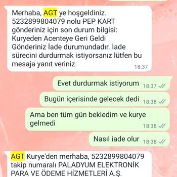 Pep Kartımın Yollanacağını Söyleyip Yollanması Ve