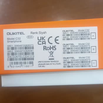 A101 KVK Garantili Oukitel C32 Cep Telefonu