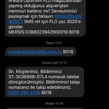 FLO Ayakkabı FLO Nun Sorumsuzluğu