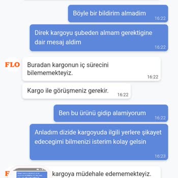 Şikayet FLO-Aras Kargo Taahhütlerini Yerine Getirmediler