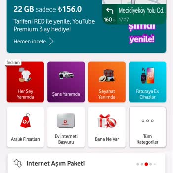 Vodafone İnternet Varken Aşım Paketi Tanımlanması