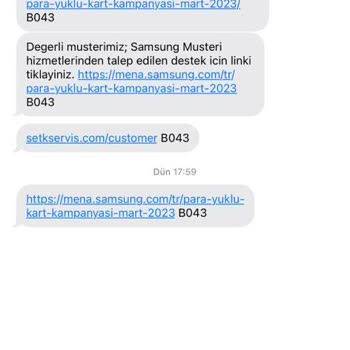 Samsung Para Kartın Verilmeyip Satış Sonrası Yaşadığım Mağduriyet