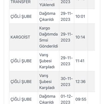Kargoist Teslim Edilmeyen Kargo