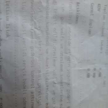 Baymak Kombi E01 Arızası Yetersiz Servis Hatalı Üretim Montaj Hatası