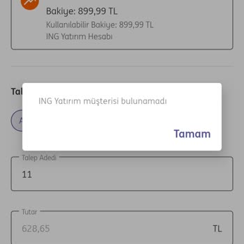 ING Halka Arz Katılamama