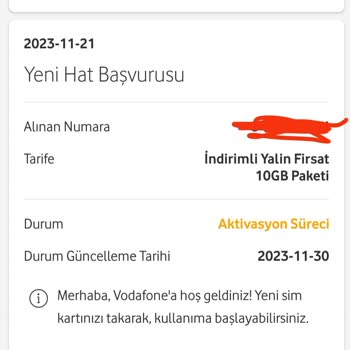 Vodafone Yeni Sim Kartı Açılmadı Aktivasyon Süreci Diyor