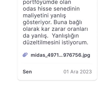Midas Eksik Bakiye Ve Maliyet Hesabı