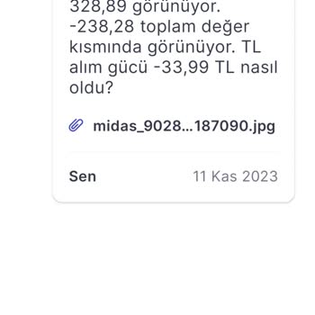 Midas Eksik Bakiye Ve Maliyet Hesabı
