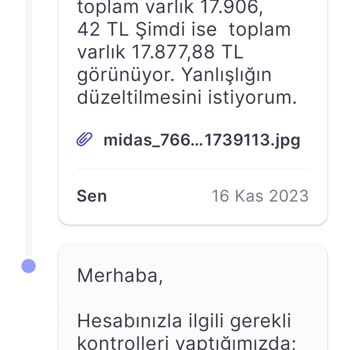 Midas Eksik Bakiye Ve Maliyet Hesabı
