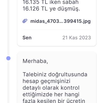 Midas Eksik Bakiye Ve Maliyet Hesabı