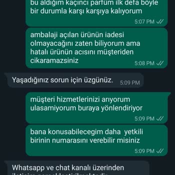 Zara Hatalı Ürün Gönderip İade Kabul Etmiyor.