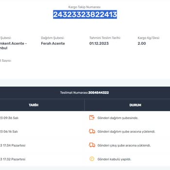 Sürat Kargo Üsküdar Ferah Şube Vurdumduymazlığı