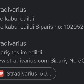 Stradivarius Sipariş İade Ediliyor