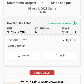 Kamil Koç Firmasının Ücret İadesi Yapmaması Ve Mağdur Etmesi