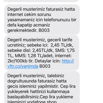 Vodafone Onayım Olmadan Taahhütnamemi Bozup Cayma Bedeli Yansıttı