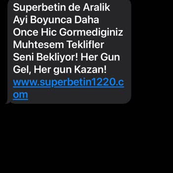 Sürekli Gelen Superbetin SMS'lerine Son Verin!