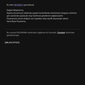 Pazarama'nın Ürünü Kargoya Teslim Edemeyişi