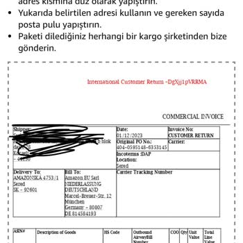 Amazon İade Edilemeyen Yurt Dışı Ürünü