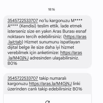 Aras Kargo Kuryeci Kargomu Başkasına Teslim Etmiş!
