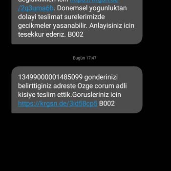 KARGOMsende Teslimatta Yanlış Beyan
