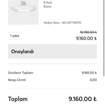 Atasay Kuyumculuk Yüzük İptali Pırlanta