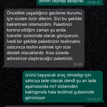 hepsiJET Ürünüm Nerede/ Elime Ulaşmadı/ İade Olmadı