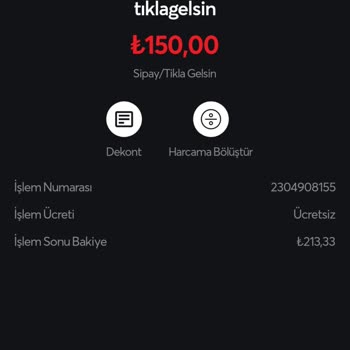 Tıkla Gelsin Uygulaması Ödemeyi Alıp Siparişi Göstermiyor