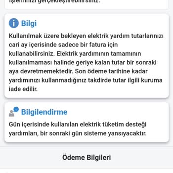 E-Devlet (Turkiye.gov.tr) Elektrik Yardım İle Fatura Ödeme