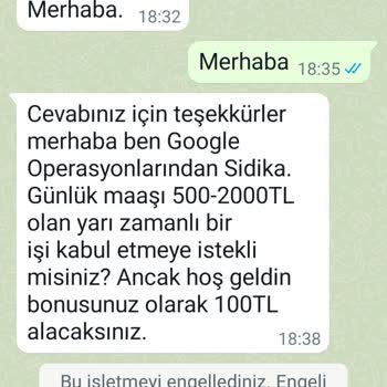 WhatsApp +1 912 Kodlu WhatsApp'ta Merhaba Mesajı İle Mesaj Geldi