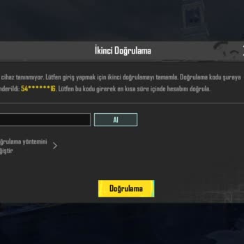 PUBG (Pubgmobile.com) Eski Numaram Kapandı İkici Doğrulama Kodunu Gidiyor