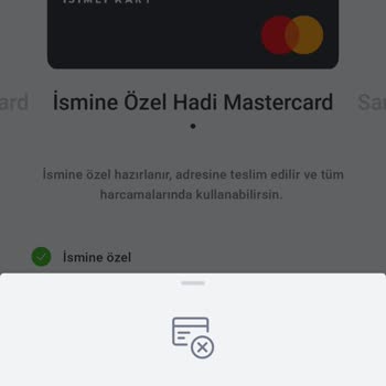 Hadi TOM Pay Hadi İsme Özel Hadi Kartı Çıkartamamak