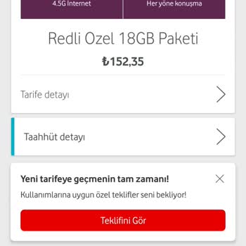 Vodafone Müşteri Hizmetleri İptal Edilmeyen Ek Paket