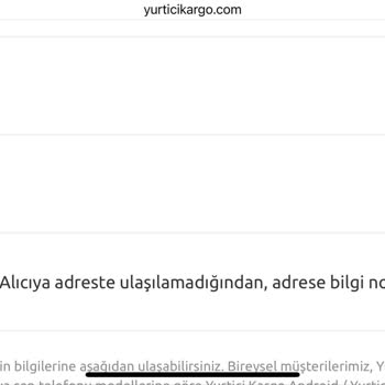 Yurtiçi Kargo "alıcıya Ulaşılamadı" Deyip Kargomu İade Ediyor
